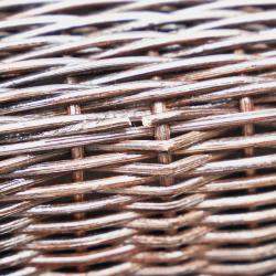 Chanel Brown Rattan Lambskin Coco Mark Basket Bag