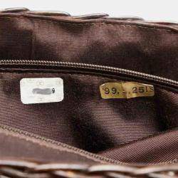 Chanel Brown Rattan Lambskin Coco Mark Basket Bag