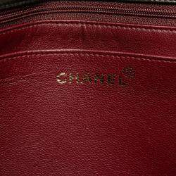 Pre Owned Chanel Black Lambskin Matelasse 30 Coco Mark Chain Shoulder Bag