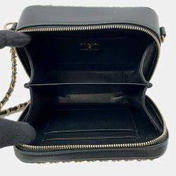 Chanel Lambskin Black CC Filigree Chain Shoulder Bag