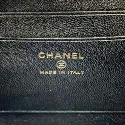 Chanel Lambskin Black CC Filigree Chain Shoulder Bag