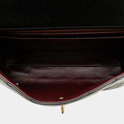 Chanel Black Lambskin Matelasse Coco Mark Flap Bag