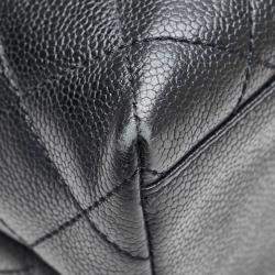 Pre Owned حقيبة شانيال سوداء جلد كافيار ماتيلسي مارك كوكو