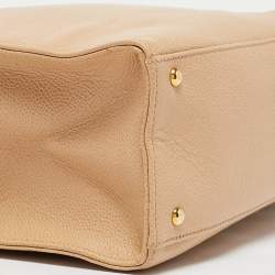 Chanel Beige Caviar Leather Vintage Tote