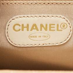Chanel Beige Caviar Leather Vintage Tote