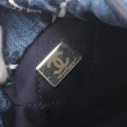 Chanel Navy Denim 22 Shoulder Bag