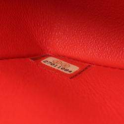 Chanel Red Lambskin Matelasse 20 Shoulder Bag