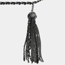 Chanel Black Matelasse Calf Chain Wallet Bag