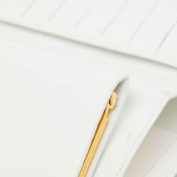 Chanel White Caviar Leather CC Timeless Continental Wallet