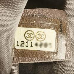 Pre Owned Chanel Black Quilted Jersey Fabric Melrose Cabas Bag