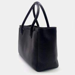 Pre Owned Chanel Black Leather Surf Grand Bag