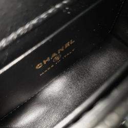 Pre Owned Chanel Black Leather Coco Handle Nano Bag