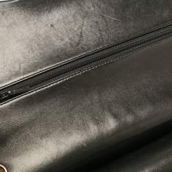 Chanel Black Quilted Leather Jumbo Classic Double Flap Bag