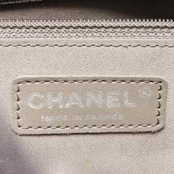 Chanel Grey Quilted Caviar Leather GST Shopper Tote