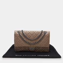 Chanel Metallic Beige Quilted Leather 226 Reissue 2.55 Flap Bag