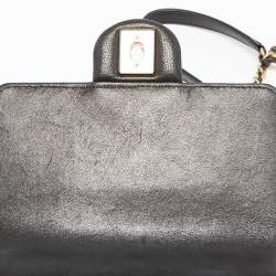 Chanel Black Quilted Leather Chic Pearl Crossbody Bag