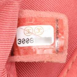 Pre Owned Chanel Light Pink Quilted Leather Small 19 Flap Bag