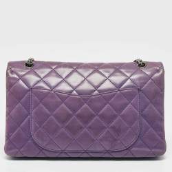 Chanel Purple Quilted Leather Classic 227 Reissue 2.55 Flap Bag