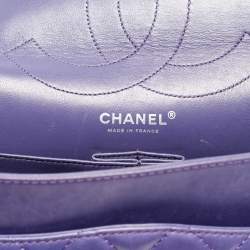 Chanel Purple Quilted Leather Classic 227 Reissue 2.55 Flap Bag