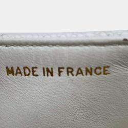 Chanel White Caviar Leather Diana Chain Shoulder Bag