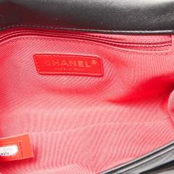 Chanel Black Quilted Leather Small Enchained Flap Bag