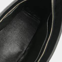 Pre Owned Chanel Black Calfskin Medallion Tote Handbag