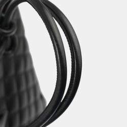 Pre Owned Chanel Black Calfskin Cambon Ligne Tote Handbag