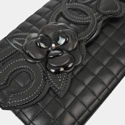 Pre Owned Chanel Black Calfskin Choco Bar Chain Handbag