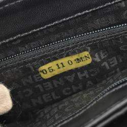 Pre Owned Chanel Black Calfskin Choco Bar Chain Handbag