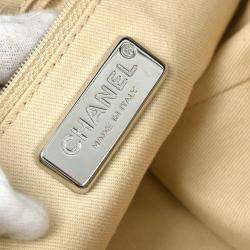 Pre Owned Chanel Blue Denim Luxury Line Tote Handbag