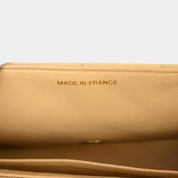 Chanel Beige Lambskin Small Diana Shoulder Bag