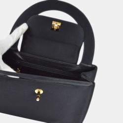 Chanel Black Satin Handbag