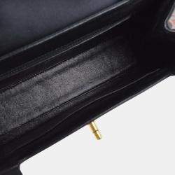 Chanel Black Satin Handbag