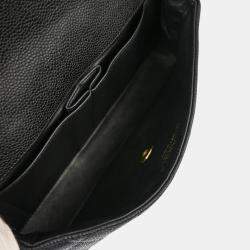 Chanel Black Calfskin East West Shoulder Bag