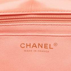 Chanel Ombre Orange/Cream Quilted Leather Jumbo Classic Single Flap Bag
