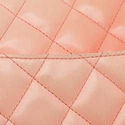 Chanel Ombre Orange/Cream Quilted Leather Jumbo Classic Single Flap Bag