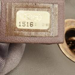 Pre Owned Chanel Grey Quilted Leather Paris-Bombay Triptych Flap Bag