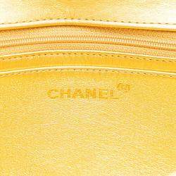 Chanel Gold Lambskin Matelasse Coco Mark Handbag