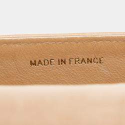 Pre Owned Chanel Brown Lambskin Mademoiselle Coco Mark Chain Shoulder Bag