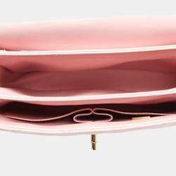 Pre Owned Chanel Pink Lambskin Matelasse Trendy Cc Chain Shoulder Bag