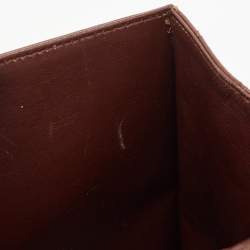Pre Owned Chanel Brown Quilted Leather Trapezoid Flap Bag