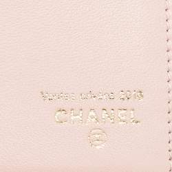 Chanel Black Micro Quilted Leather CC Flap Continental Wallet