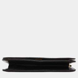 Chanel Black Lambskin Coco Mark Matelasse Push Lock Chain Shoulder Bag