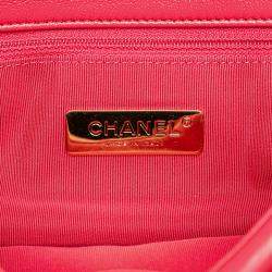 Chanel Pink Large Lambskin 19 Flap