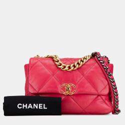 Chanel Pink Large Lambskin 19 Flap