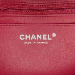 Pre Owned Chanel Mini Lambskin Rectangular Classic Single Flap Bag