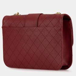 Chanel Large Quilted Sheepskin Front Chain Flap