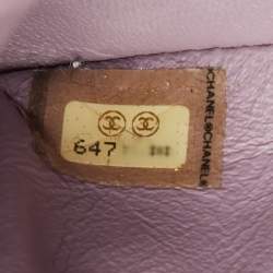 Chanel Dusty Pink Quilted Patent Leather Chocolate Bar CC East West Flap Bag