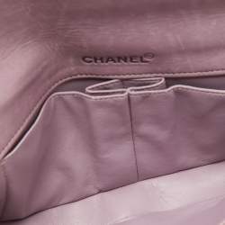 Chanel Dusty Pink Quilted Patent Leather Chocolate Bar CC East West Flap Bag