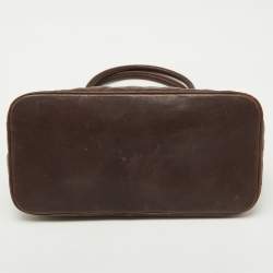Chanel Dark Brown Quilted Leather CC Medallion Bag